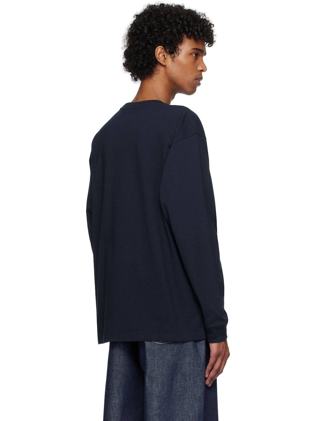 Navy Chase Long Sleeve T-shirt - 3