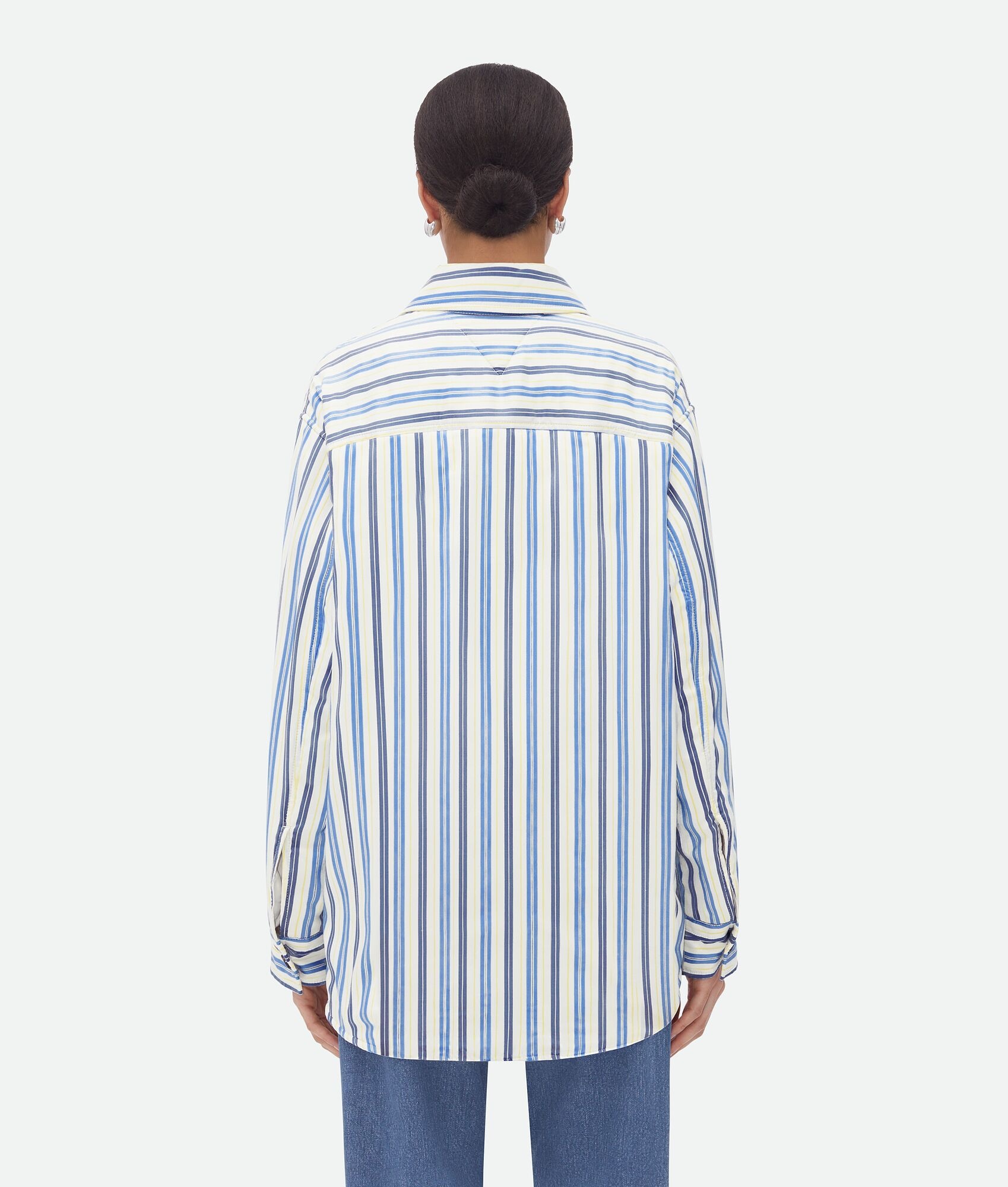 Striped Silk Padded Jacket - 3