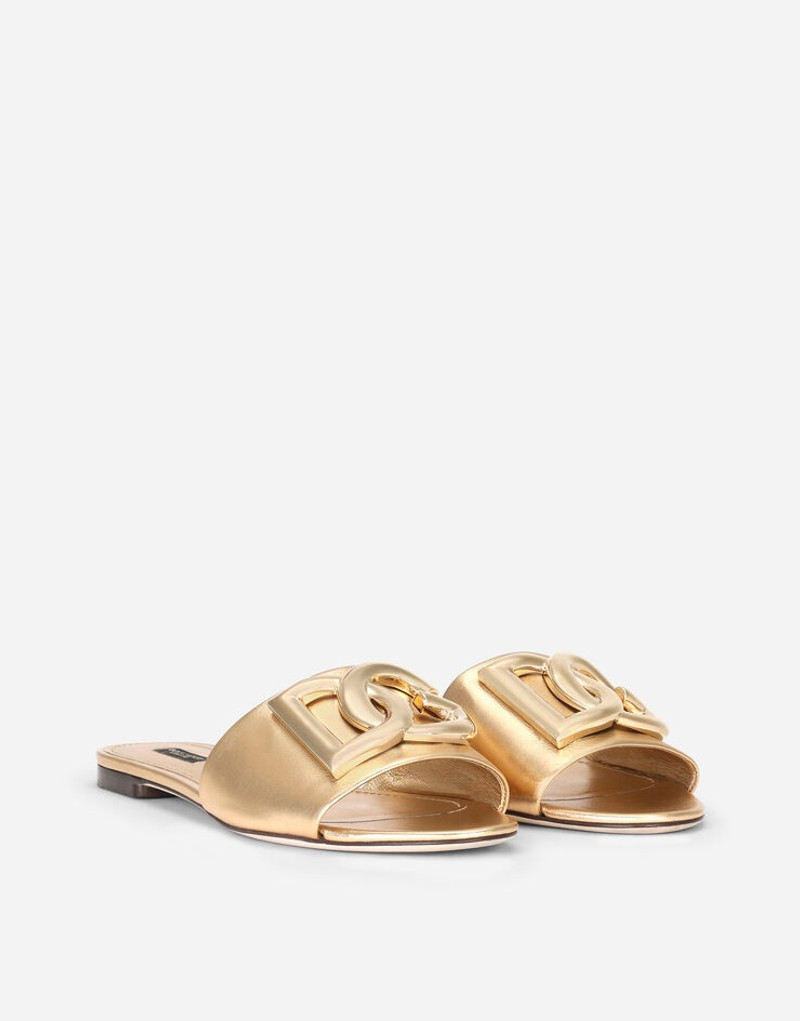 Dolce & Gabbana Nappa mordore sliders with DG logo outlook
