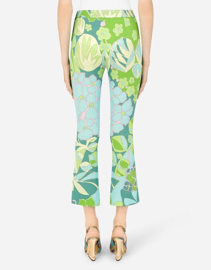 60s-print charmeuse leggings - 3
