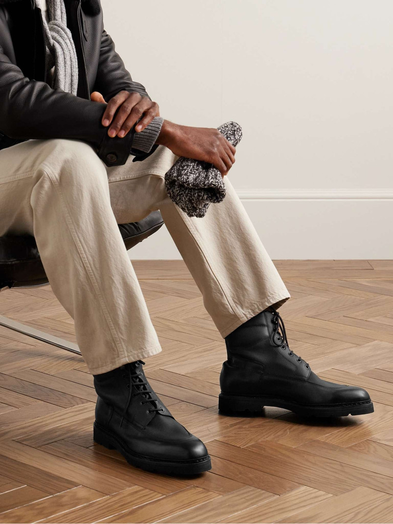 John Lobb Weekend Panelled Leather Boots outlook