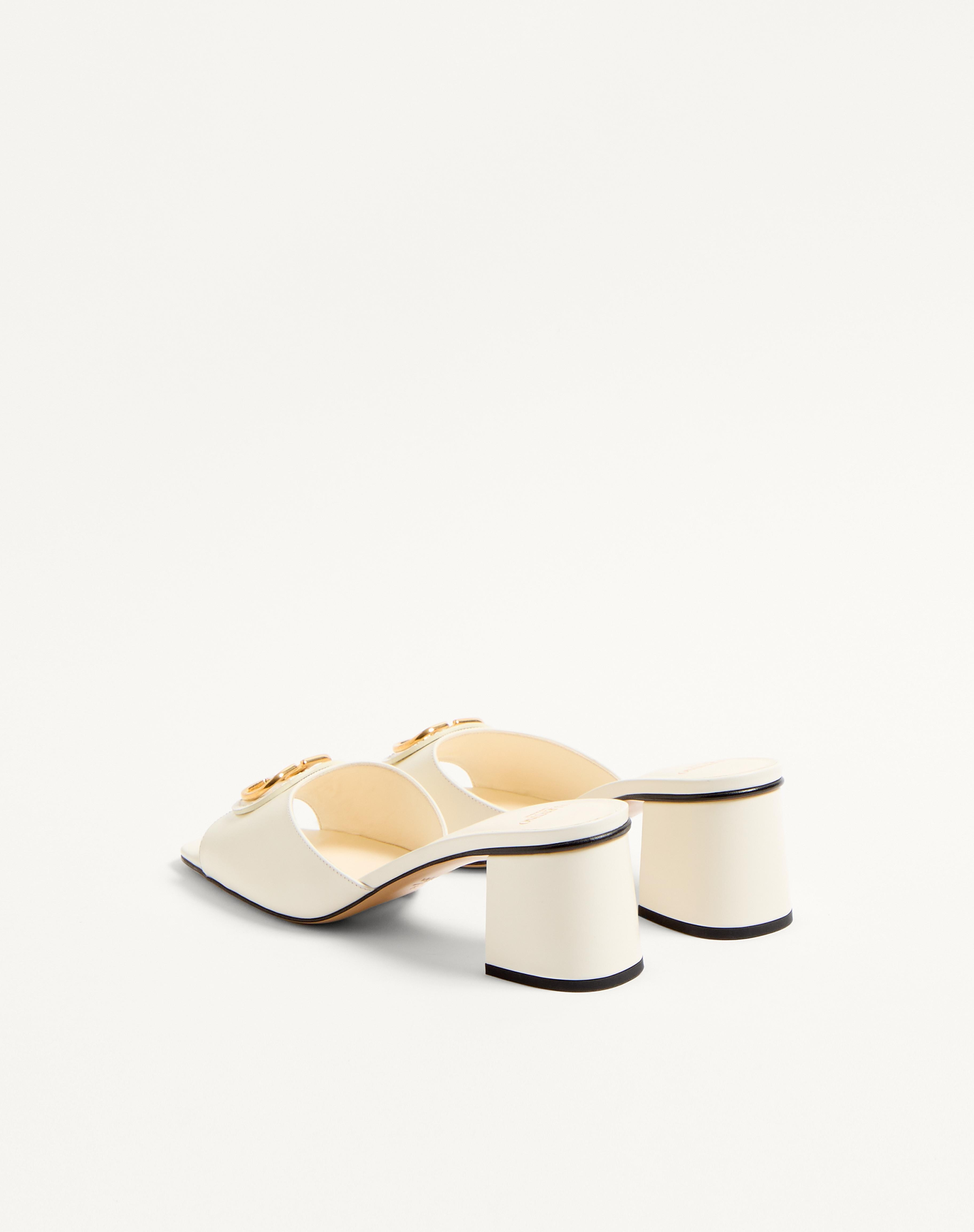 VLOGO SIGNATURE SLIDE SANDAL IN CALFSKIN 60MM - 5