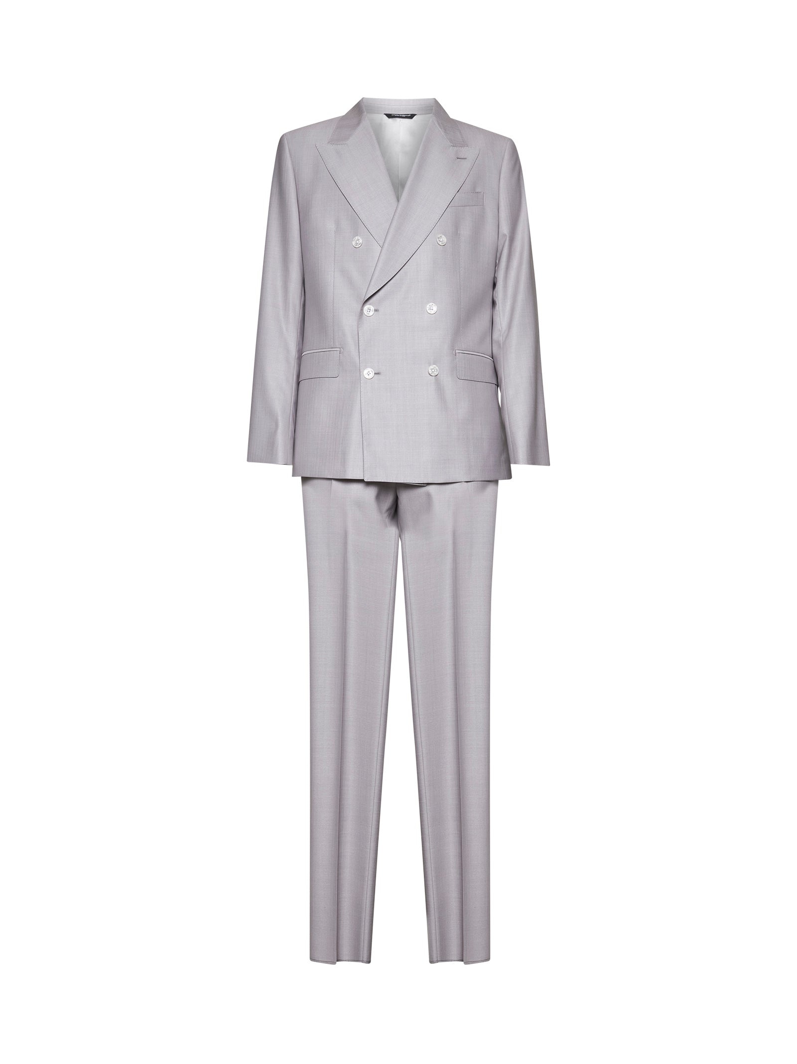 Grey wool and silk tailored suit - 1