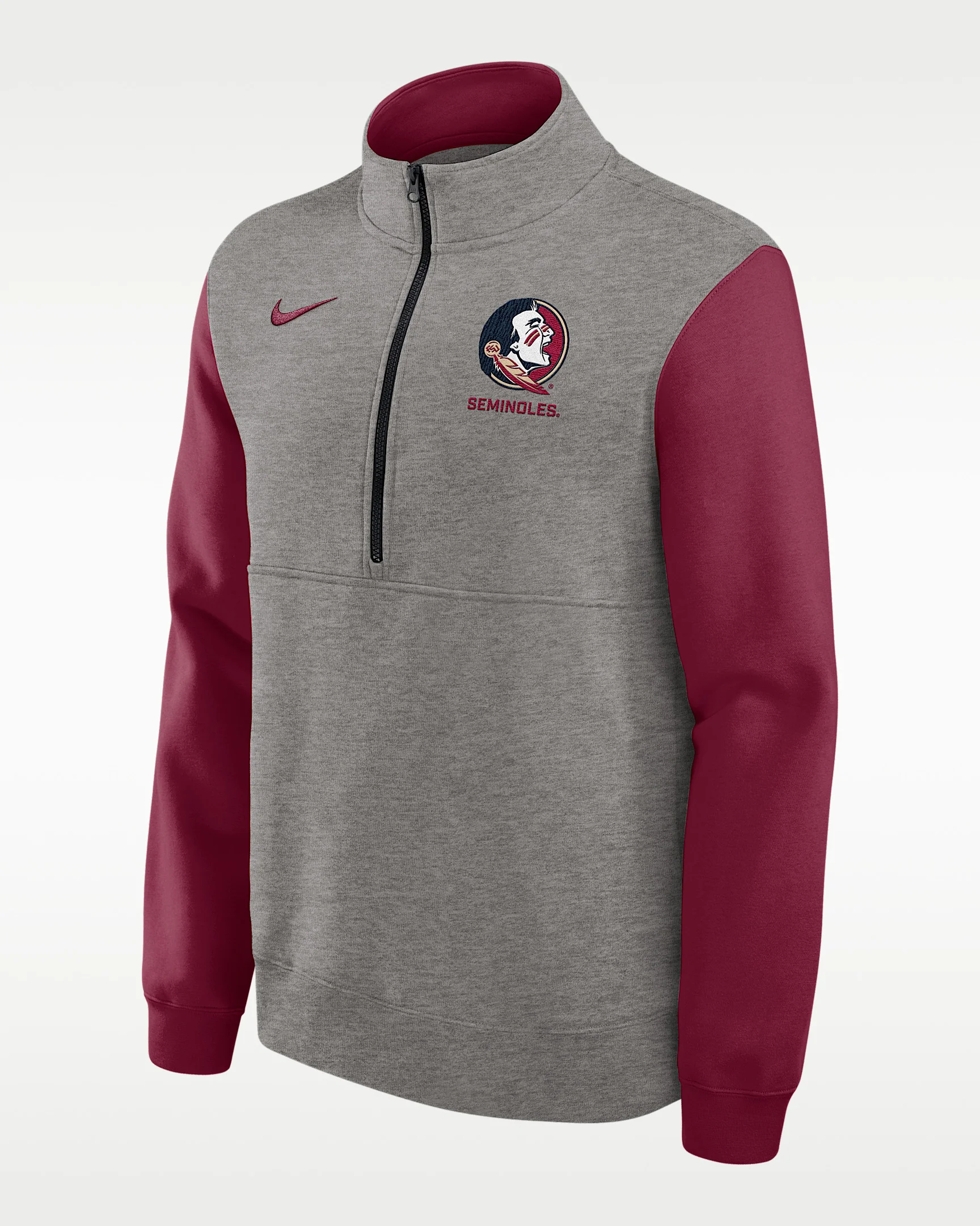 Florida State Club Men's Nike College 1/2-Zip Crew - 1
