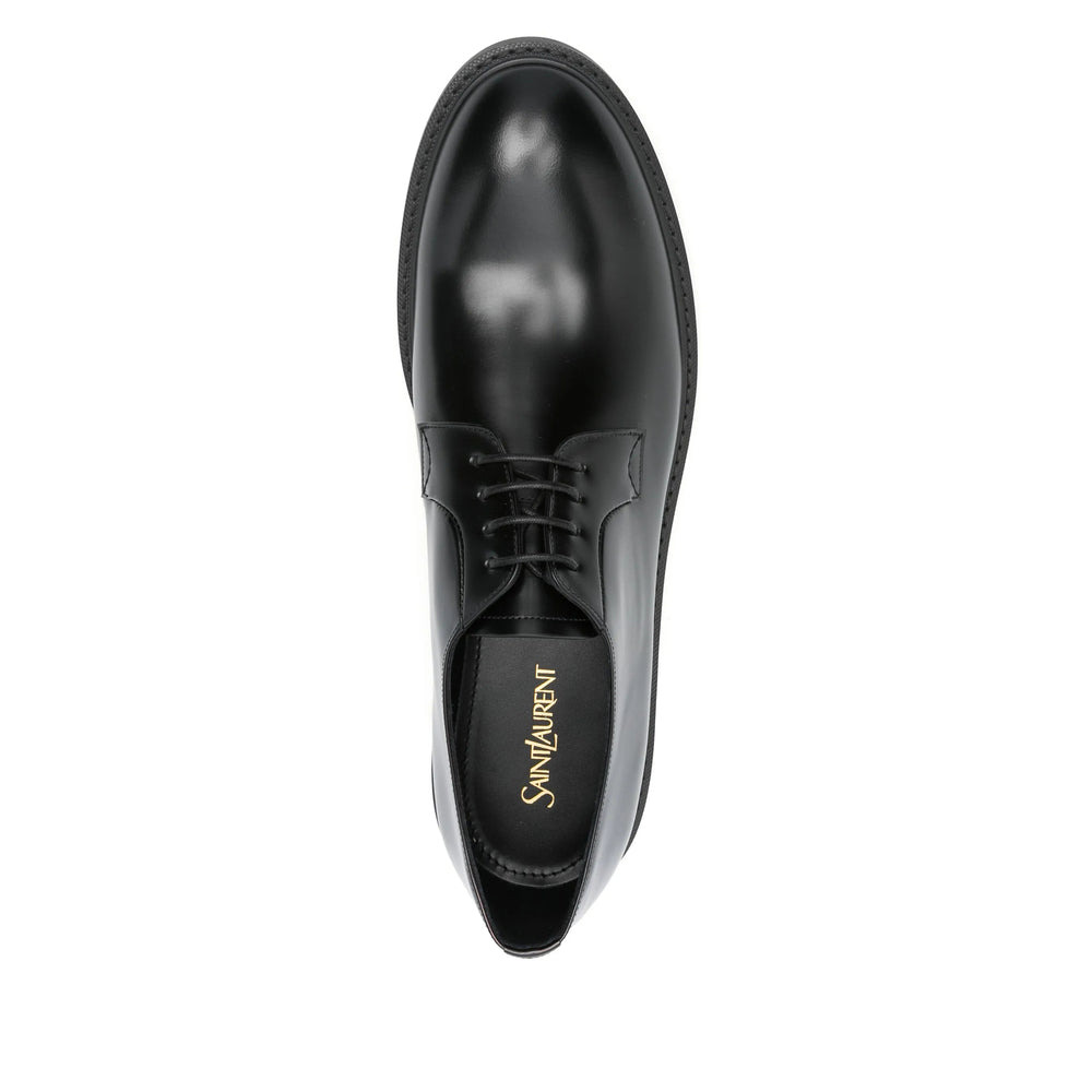 Saint Laurent Black Derby Shoes Men - 4