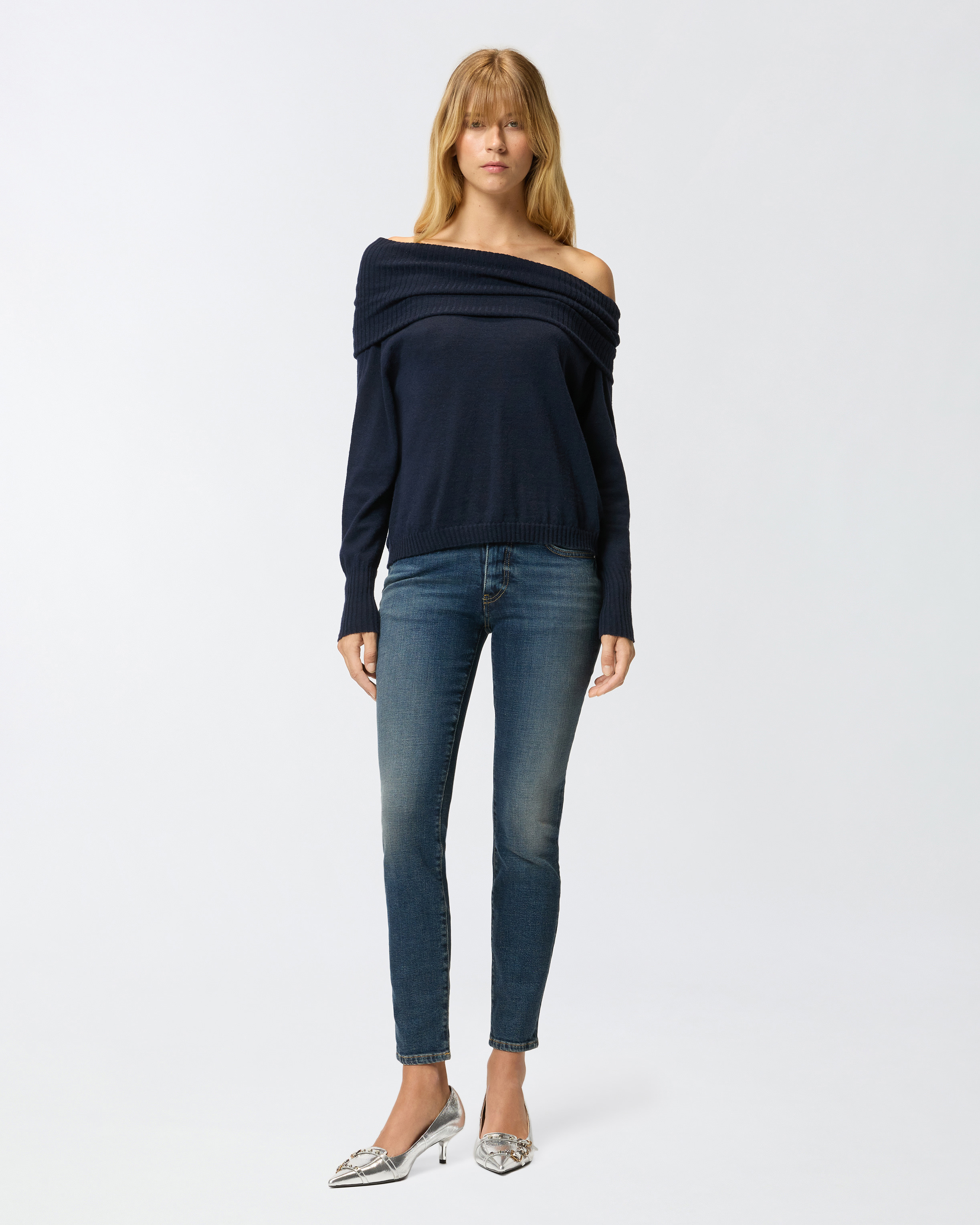 HIGH-WAISTED SKINNY JEANS - 2
