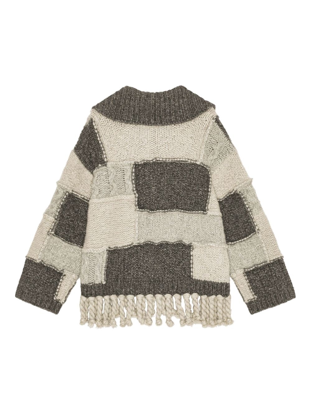 panelled sweater - 6