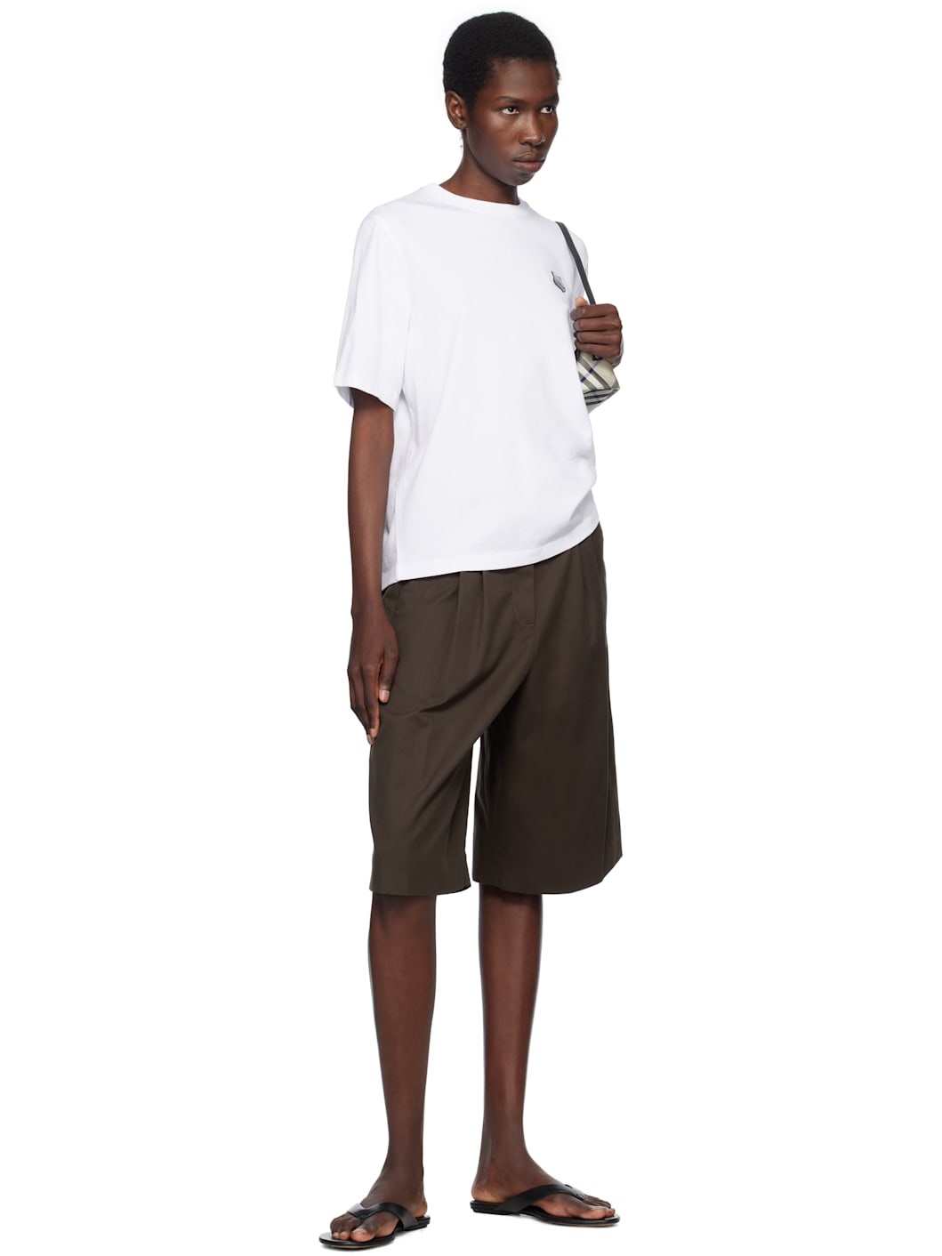 White Bold Fox Head Patch Comfort T-shirt - 4