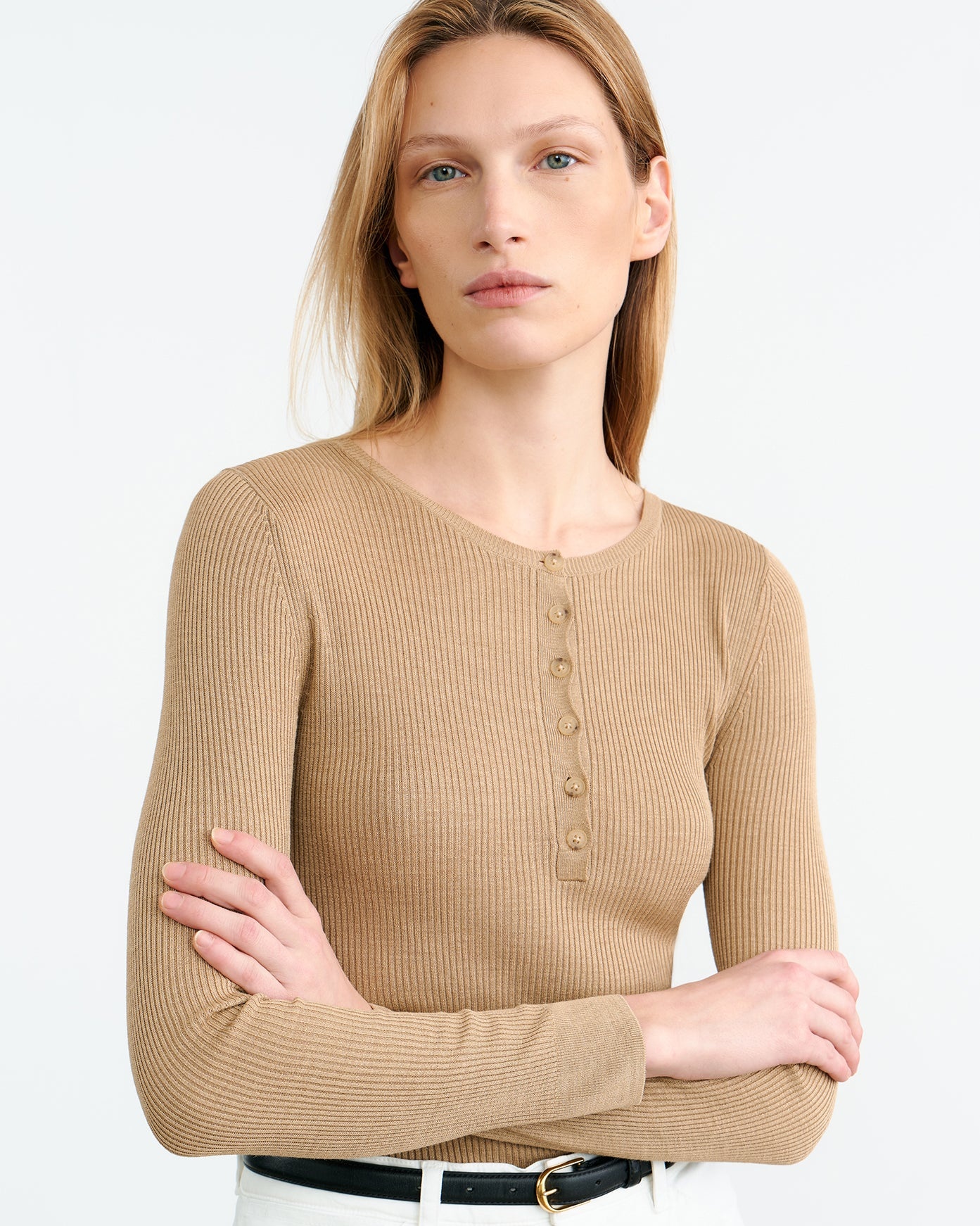 KYRIE SILK KNIT SWEATER - 3