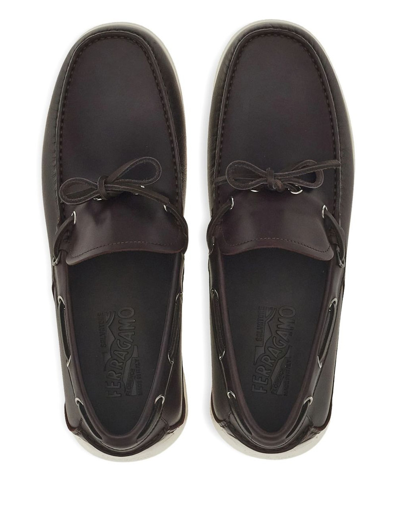 leather lace-up loafers 4