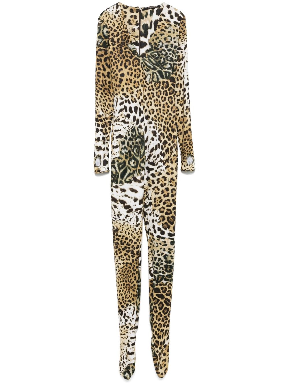 leopard-print playsuit - 1