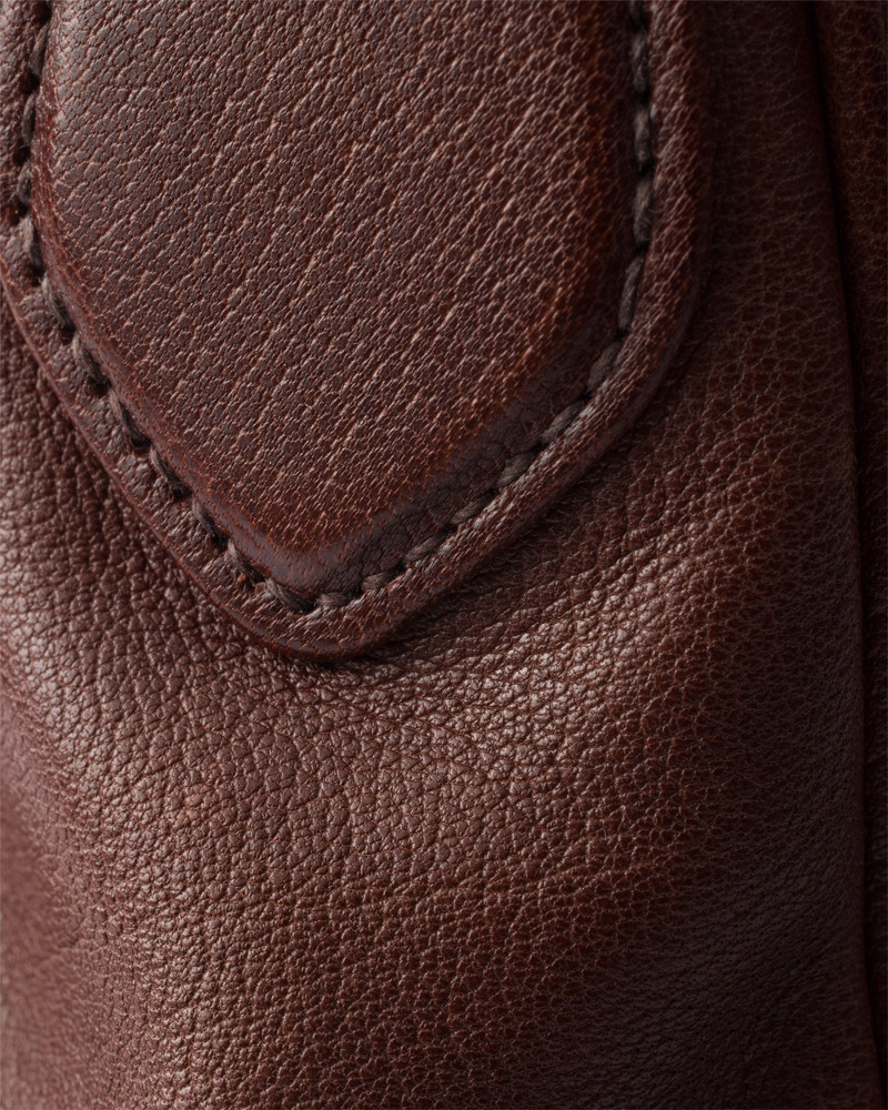 Medium washed leather bag 6