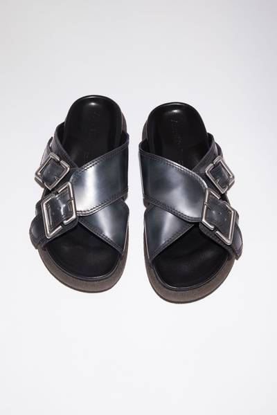 Acne Studios Flat buckle sandals - Grey outlook