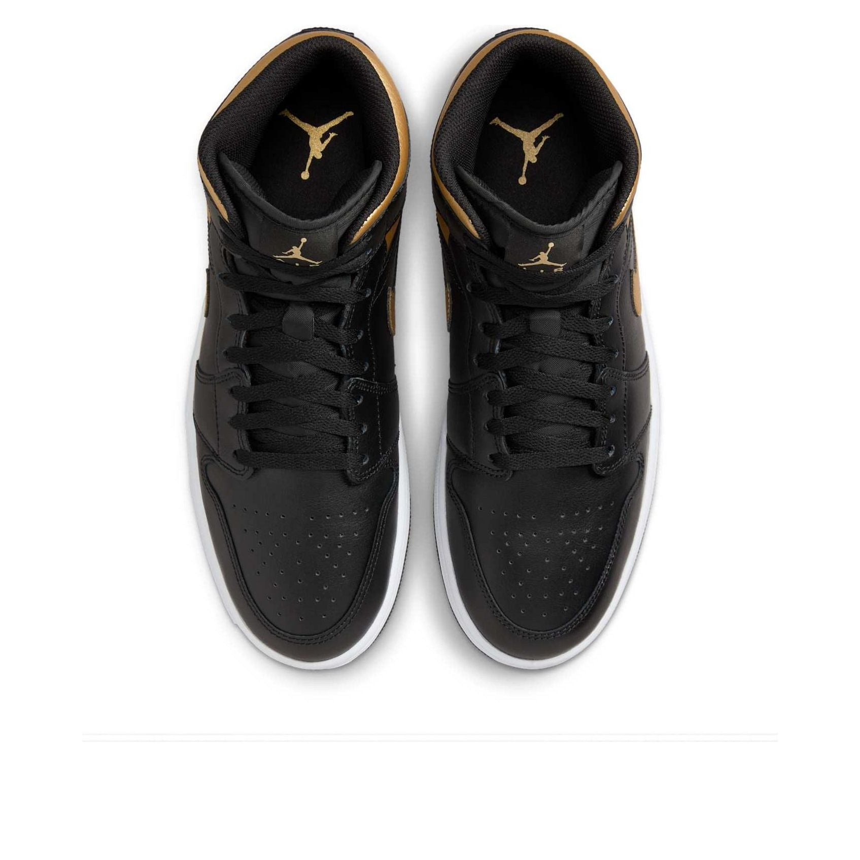 Air Jordan 1 Mid 'Black Metallic Gold' DQ8426-071 - 4