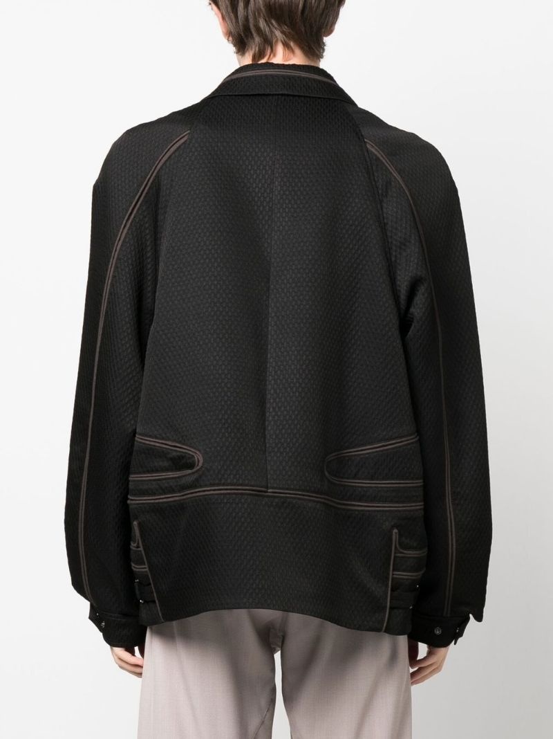 exposed-seam bomber jacket - 4