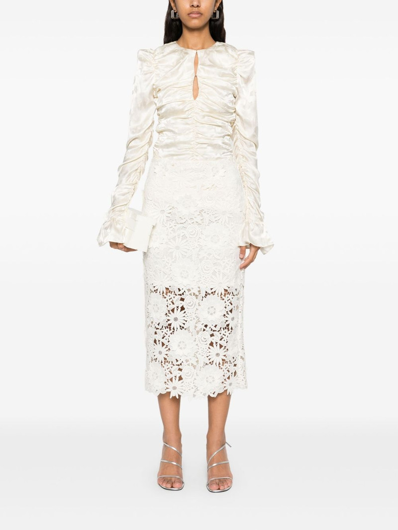 ROTATE 3D lace pencil skirt outlook
