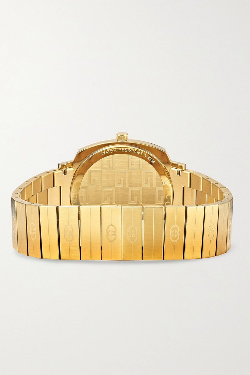 Grip 35mm gold PVD-plated stainless steel watch 6