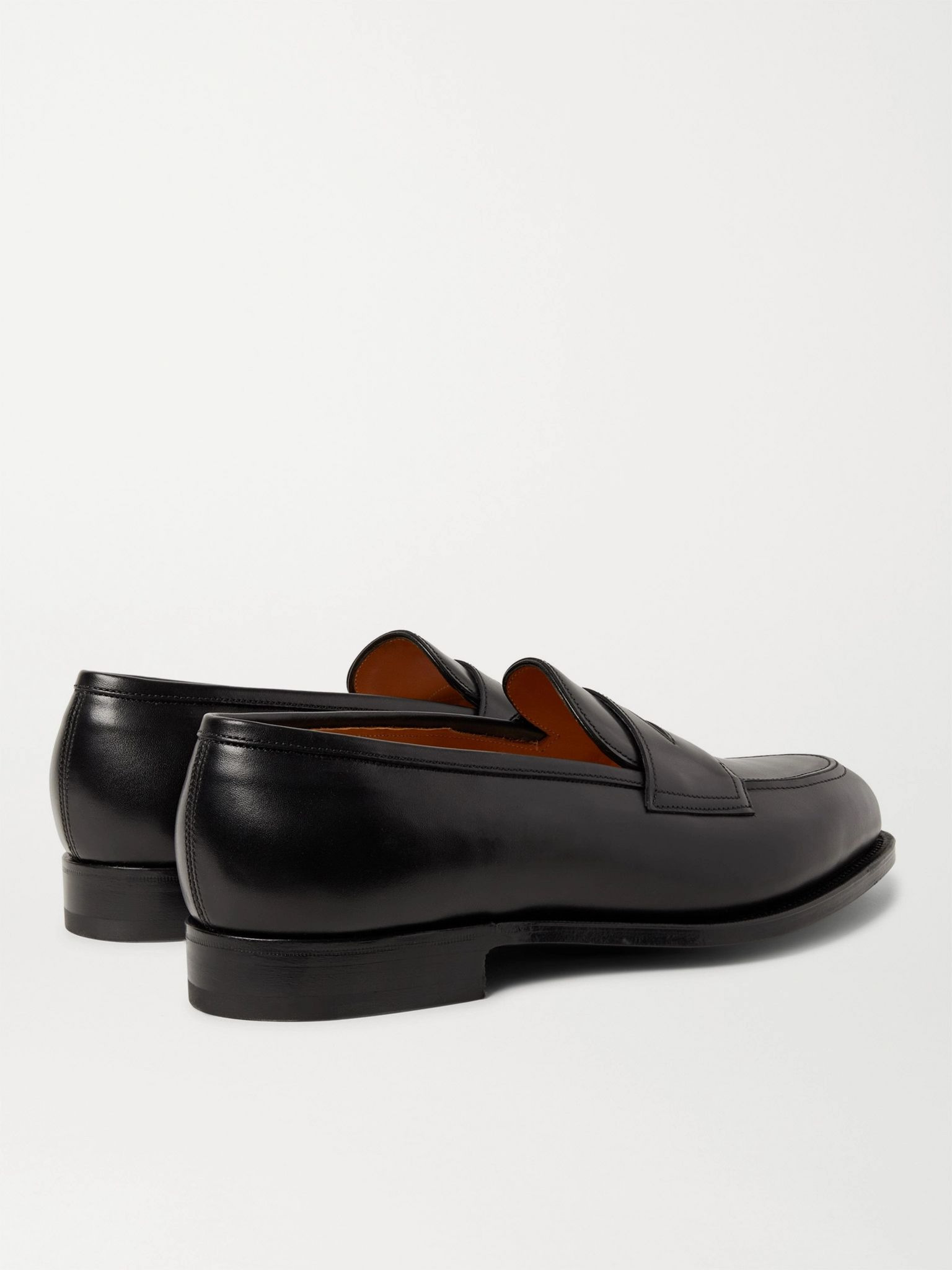 Piccadilly Leather Penny Loafers Black - 4