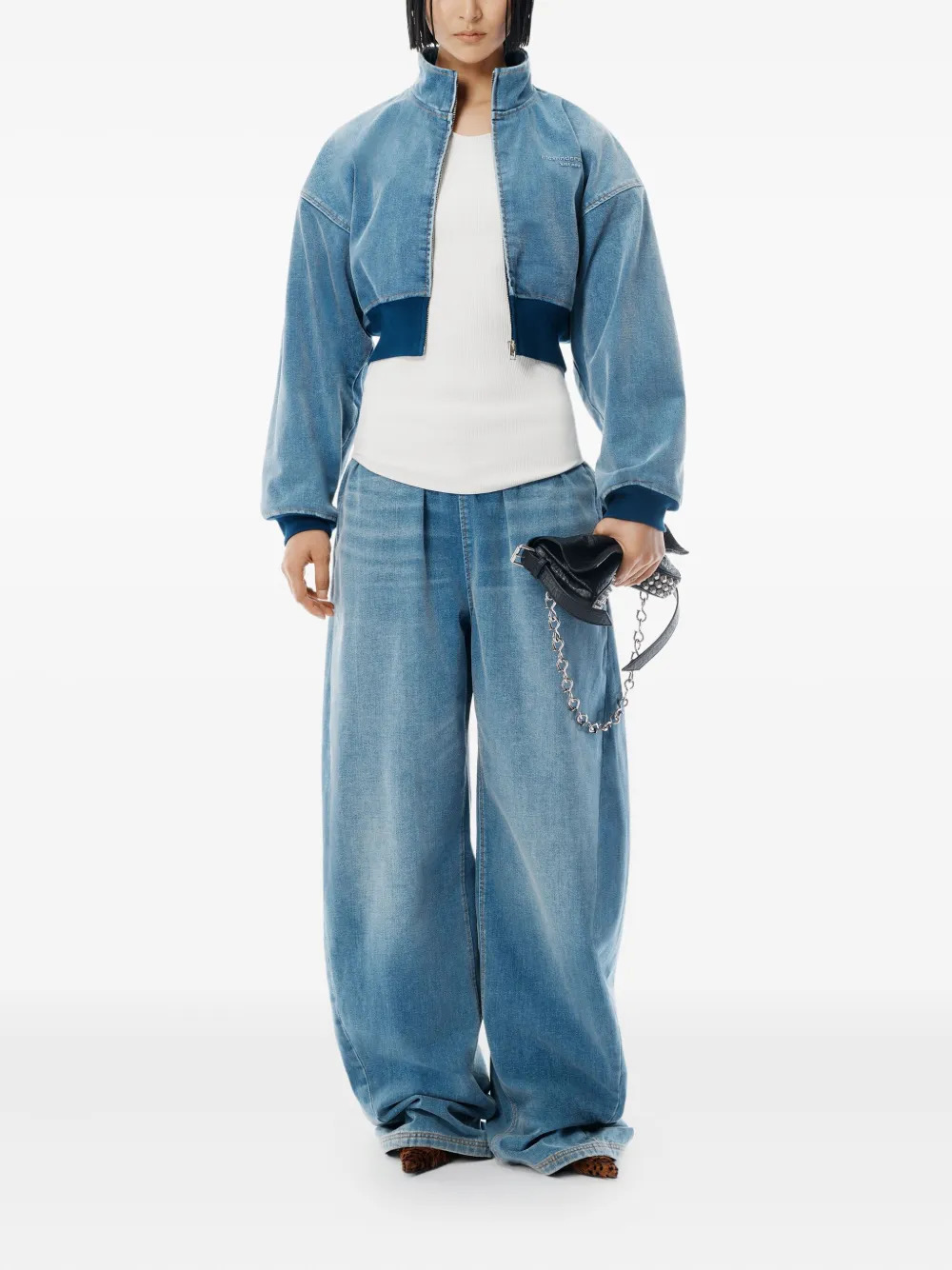 ALEXANDER WANG - Unisex Elasticated Drawstring Waist Sweatpant - 2