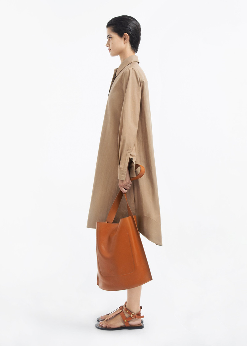 A-line Shirt Dress in Cotton Twill 3