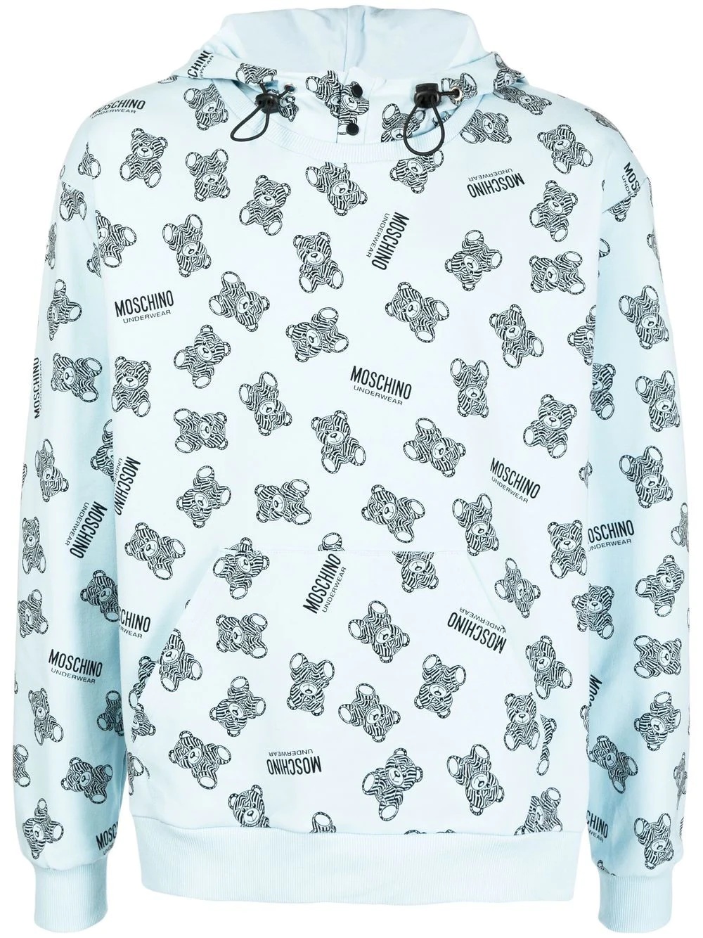 Teddy bear-print hoodie - 1