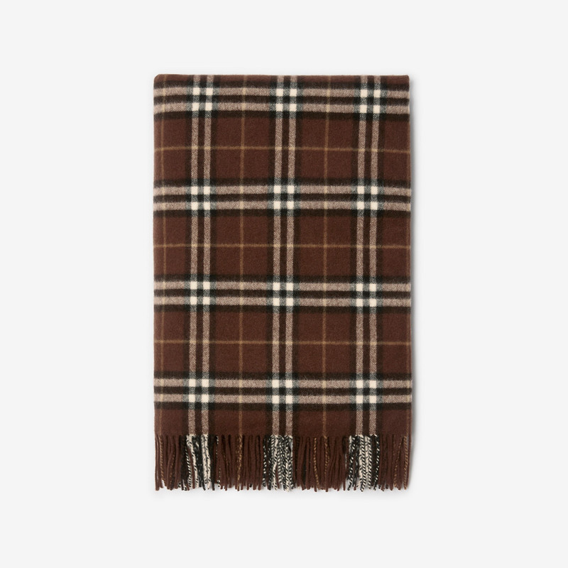 Check Cashmere Blanket 1