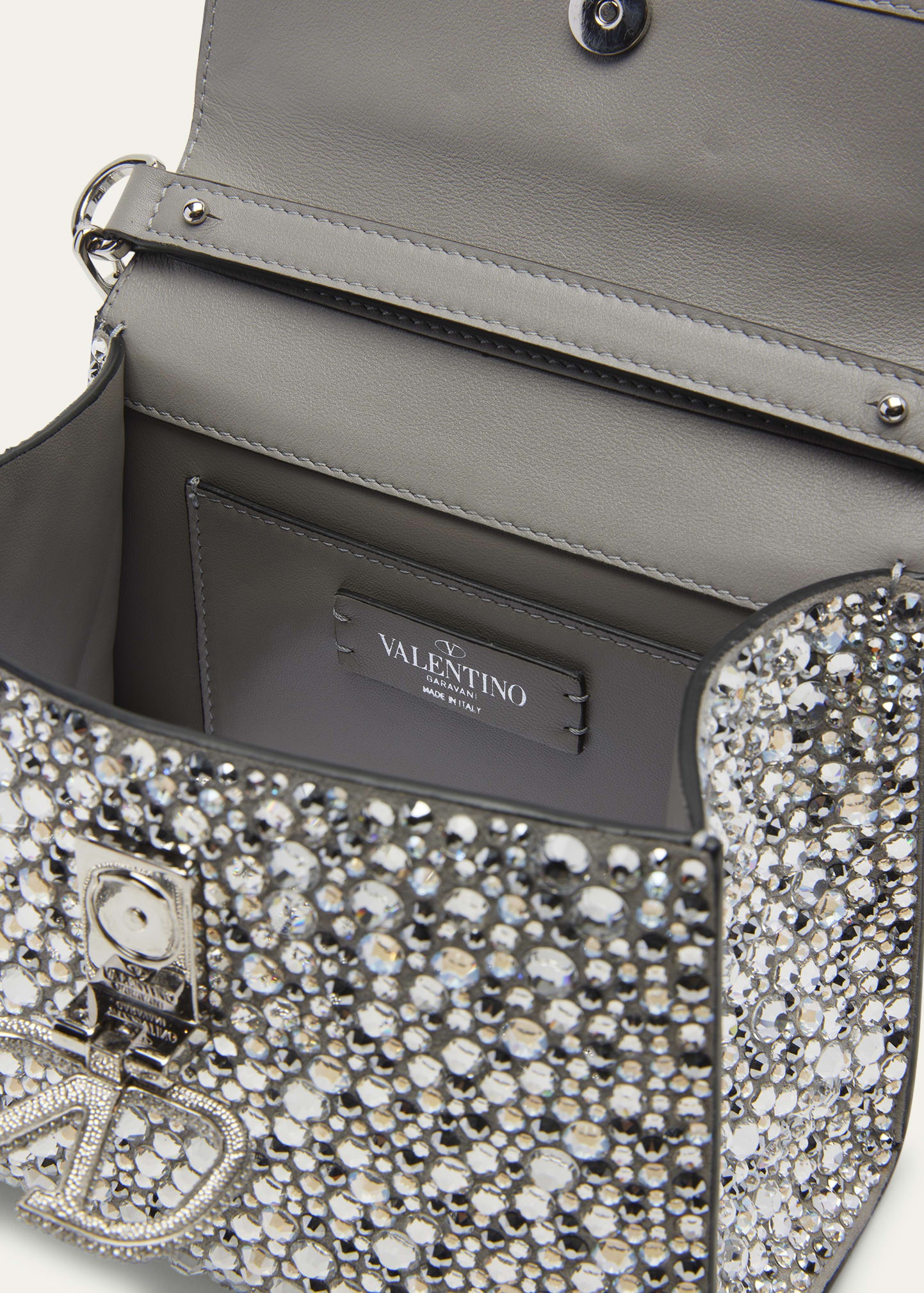 VSLING Mini Rhinestone Top-Handle Bag - 4