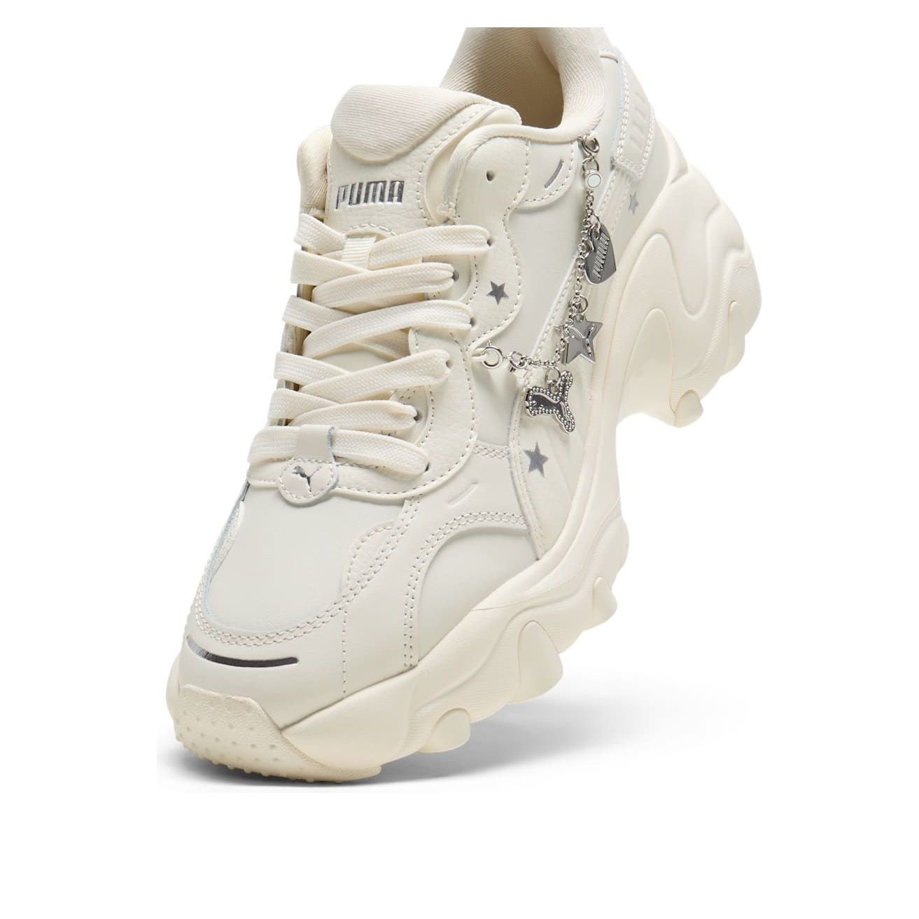 (WMNS) PUMA Pulsar Wedge 'Chain White' 400491-01 - 2
