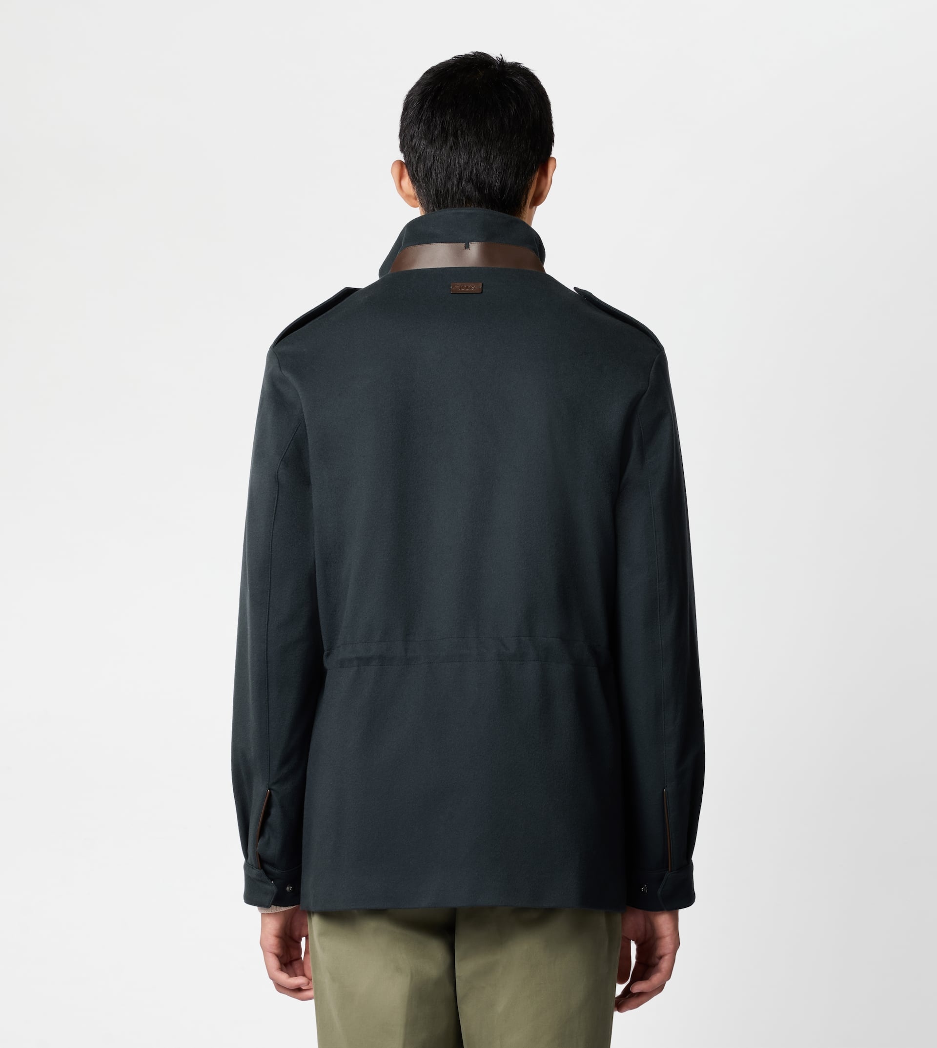 FIELD JACKET IN T15 WOOL DRAP - GREY - 5