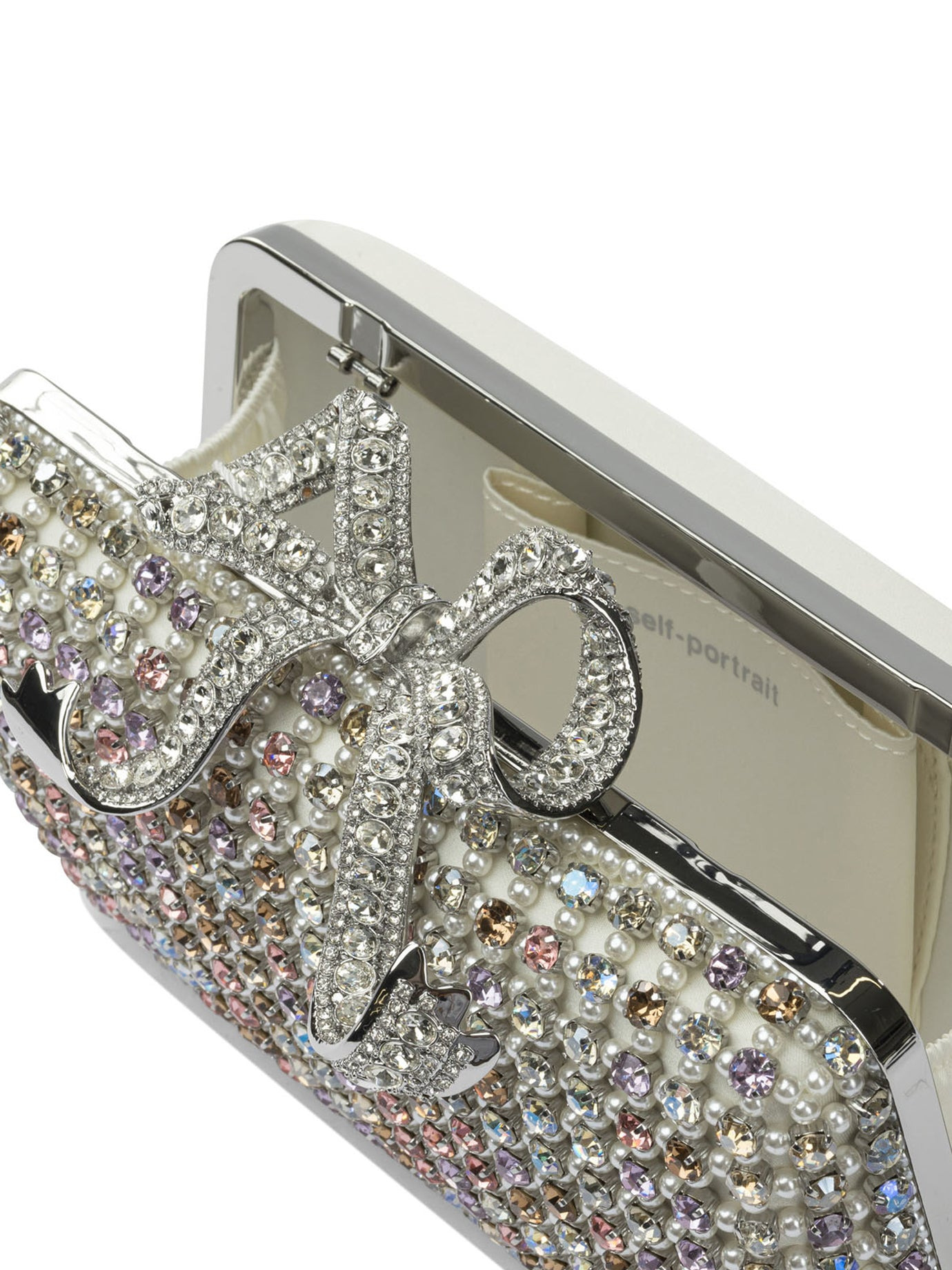 Self-portrait Mini Multi Crystal Shoulder Bag - 5