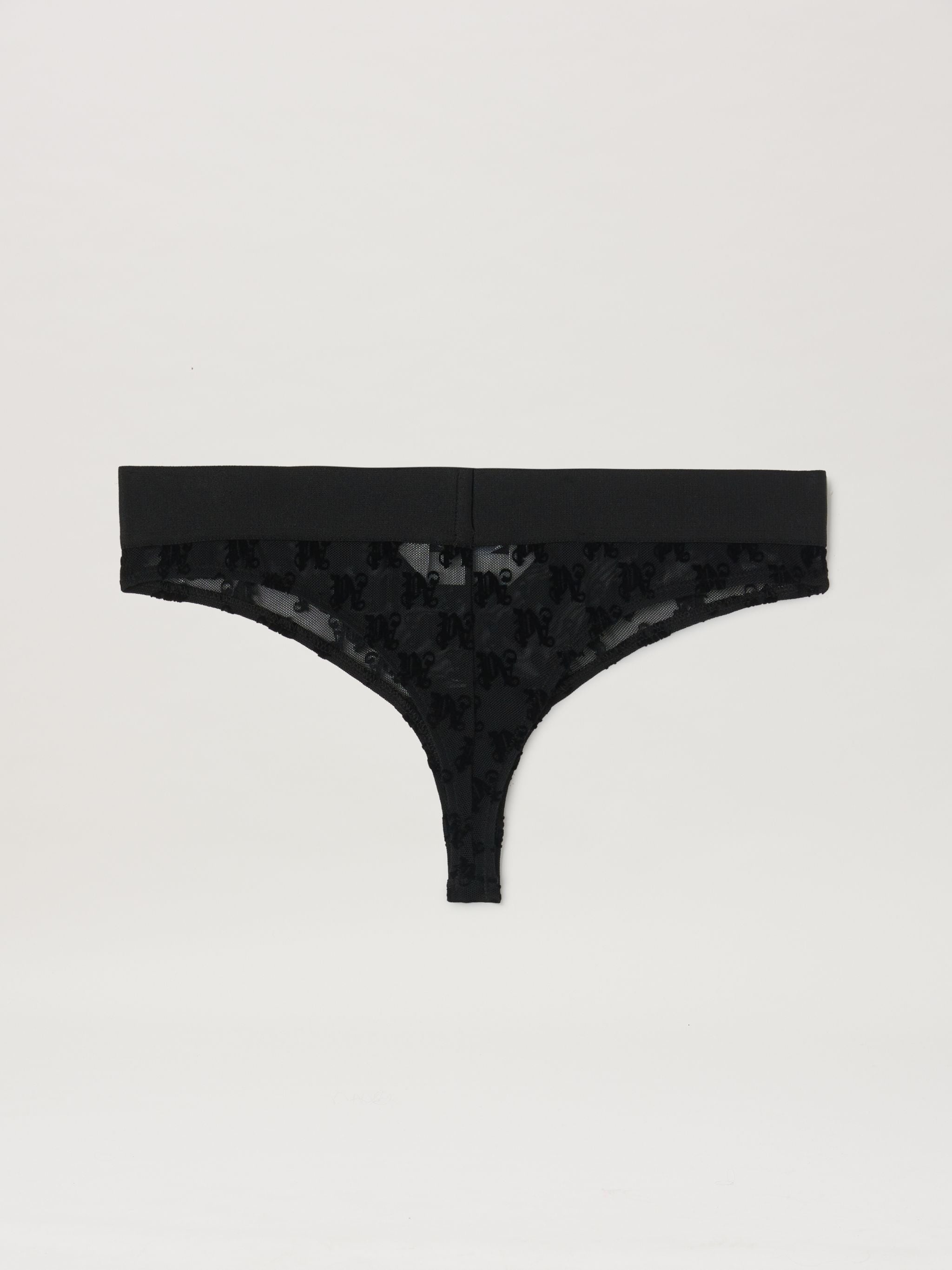 Monogram Lace Thong - 2