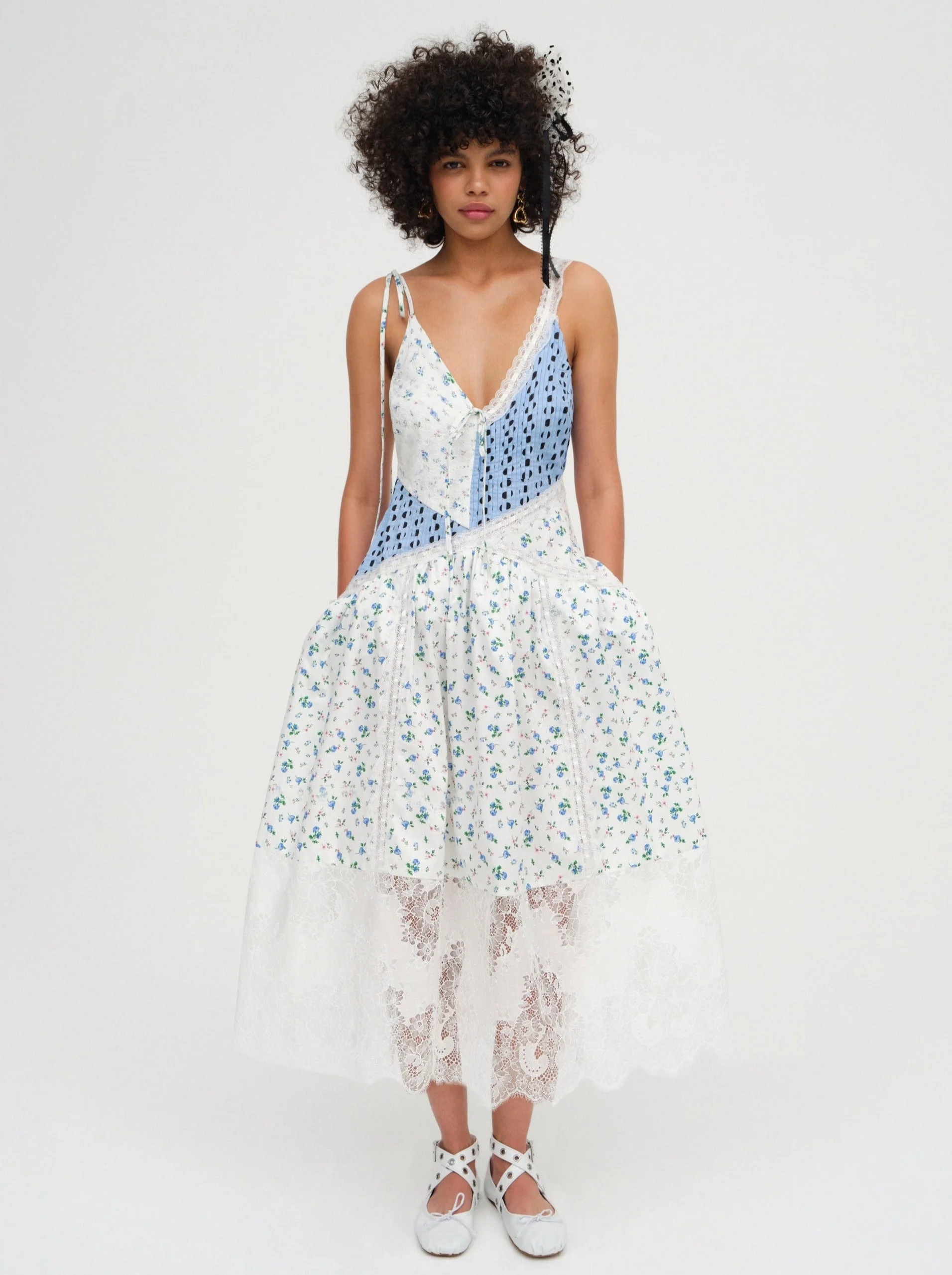 Colby Patchwork Midi Dress - 1