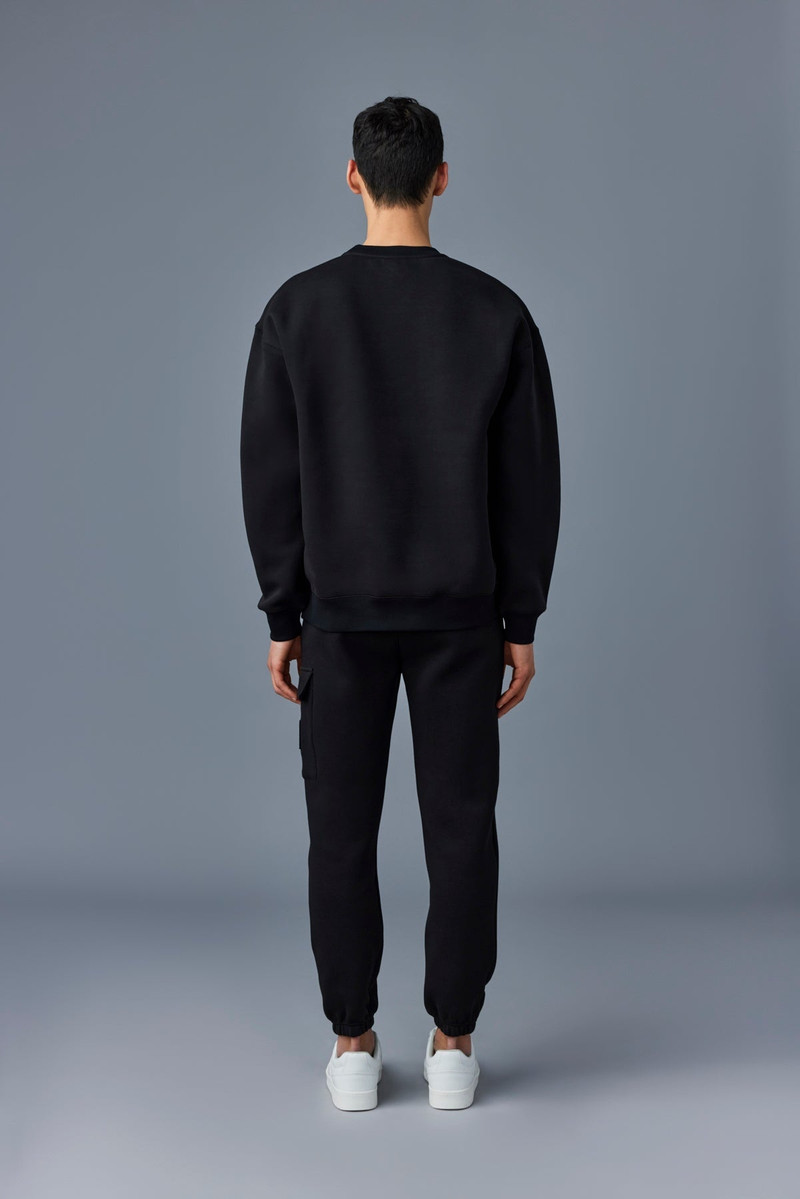 MAX-VT Double face jersey sweatshirt with embroidered logo 4