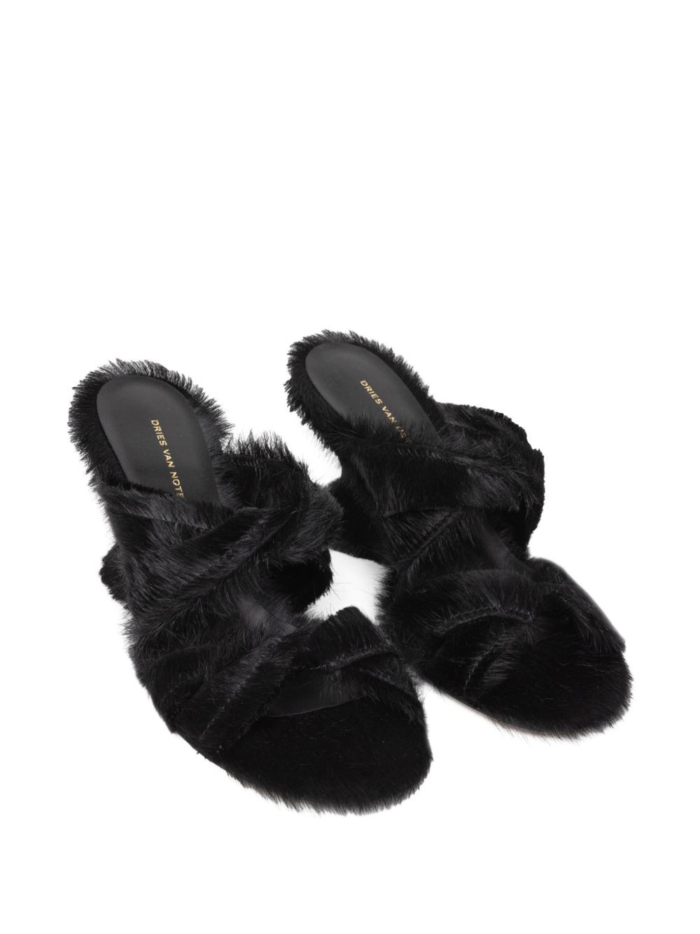 75mm pony-hair sculpted-heel sandals - 3