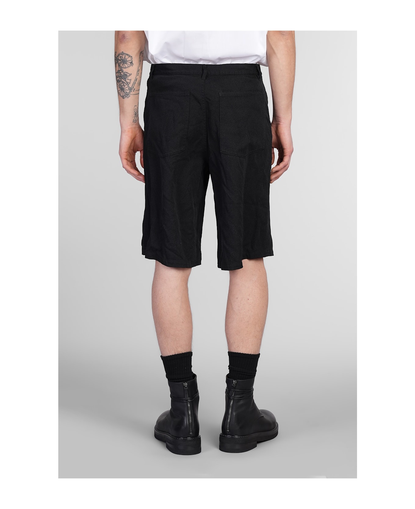 Shorts In Black Polyester - 3