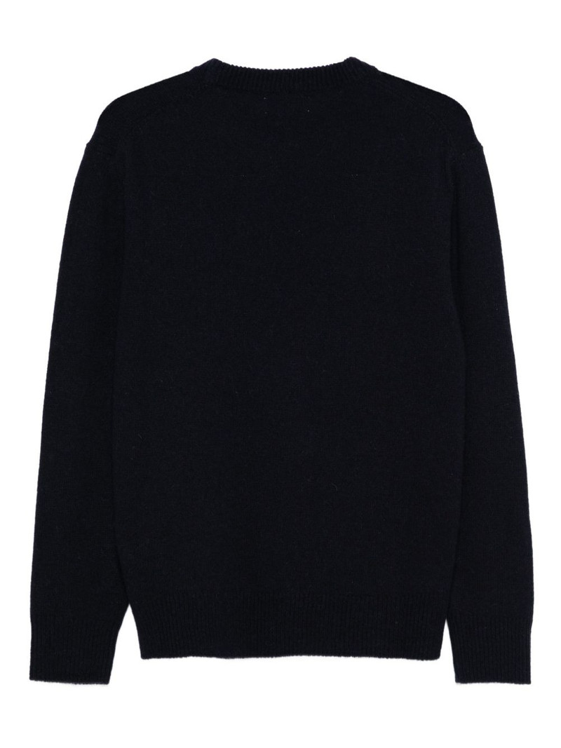 LARDINI ribbed crew-neck sweater outlook