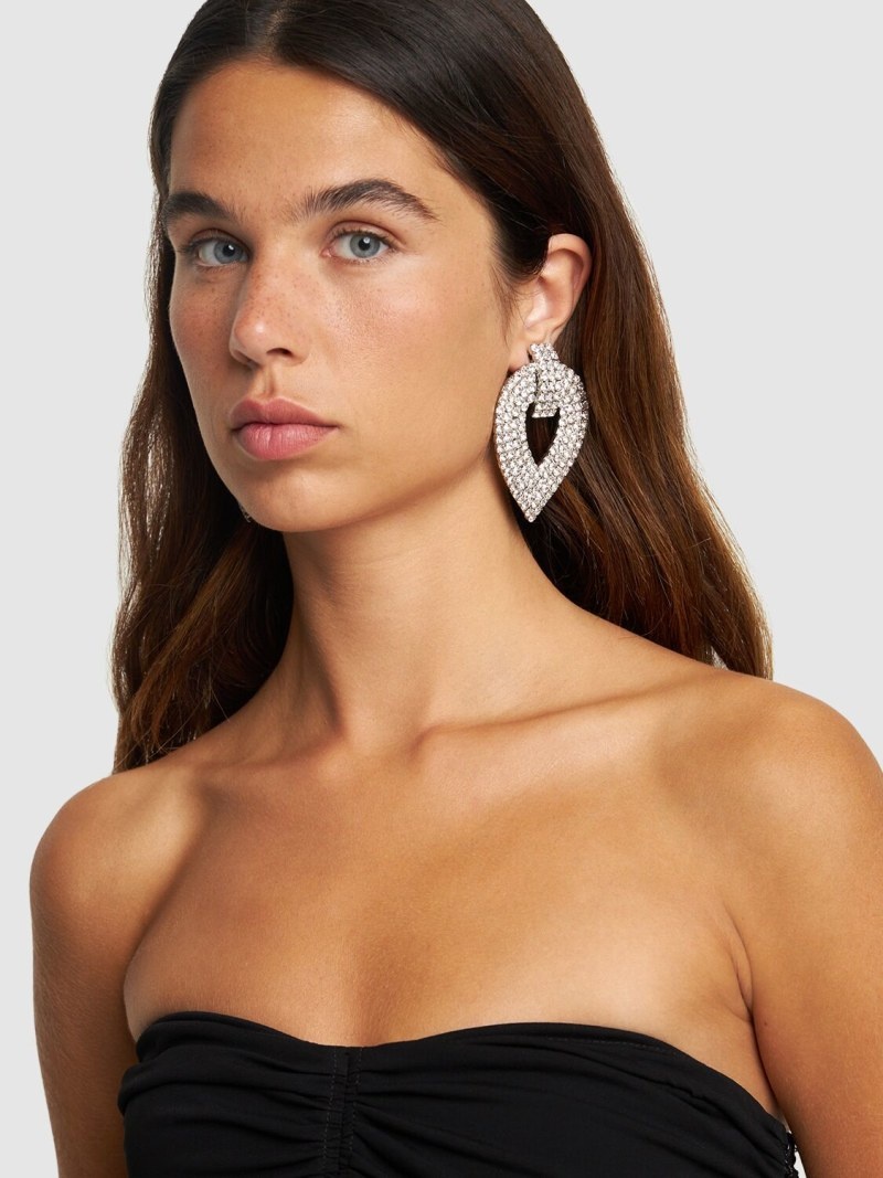 Crystal drop earrings - 2