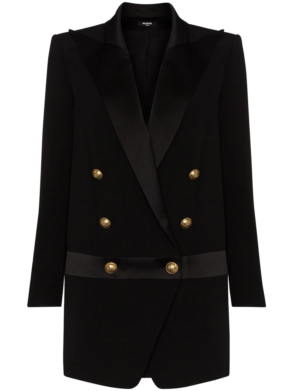 peak-lapel blazer dress - 1