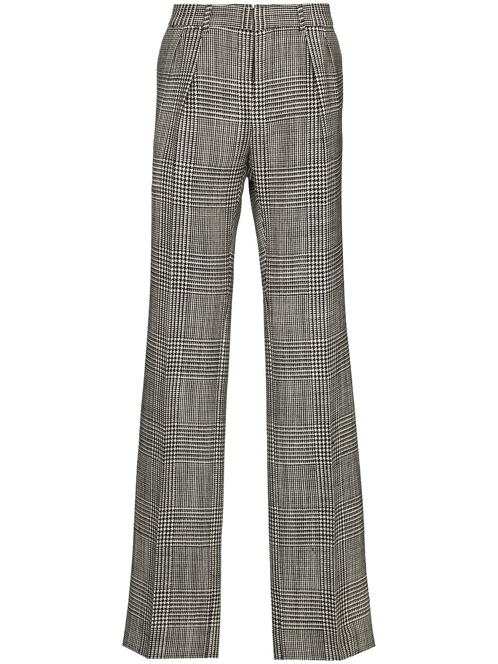 Atticus checked wool trousers - 1