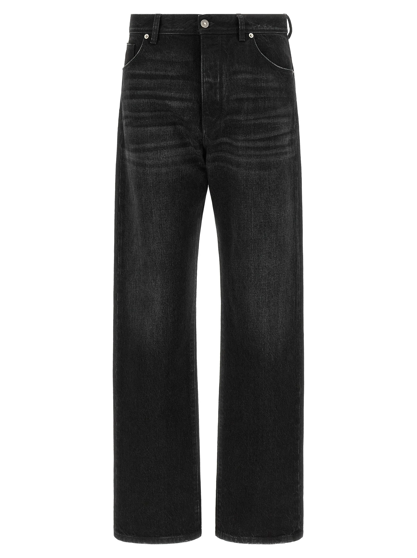Fendi Men Black Denim Jeans - 1