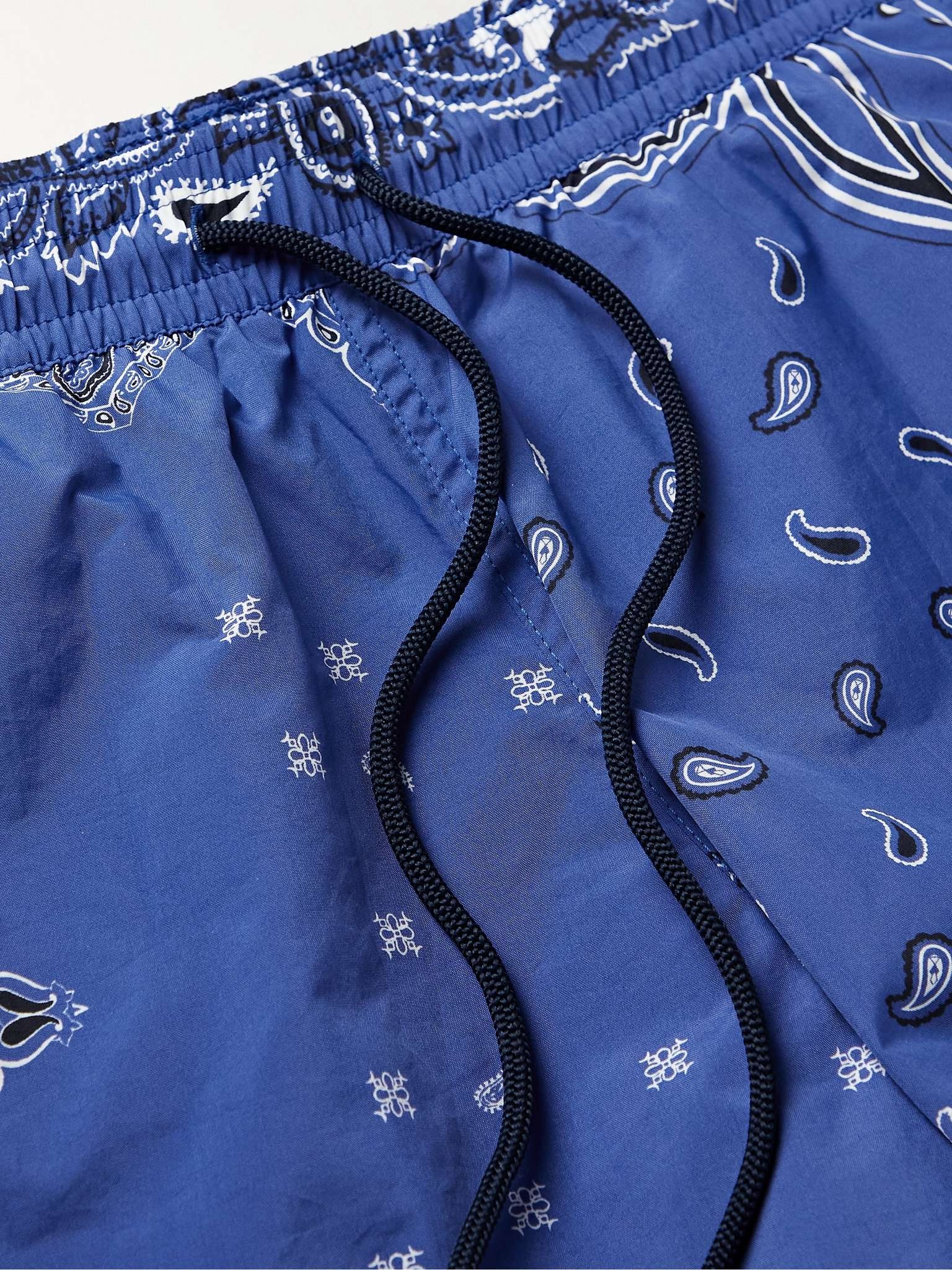 Mid-Length Bandana-Print Swim Shorts - 5