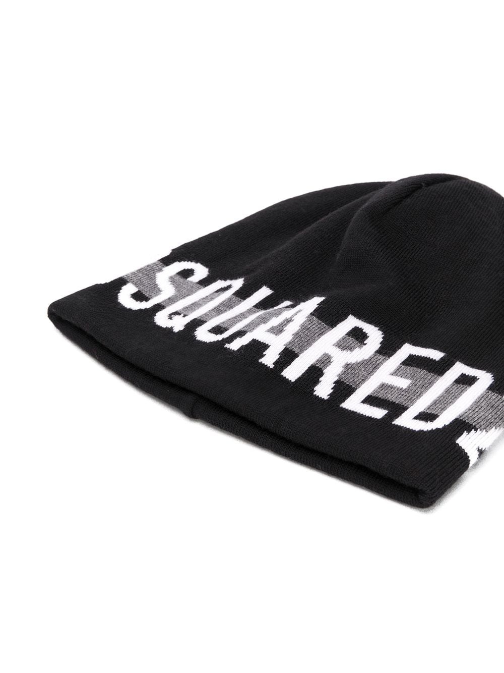 logo-jacquard beanie - 2