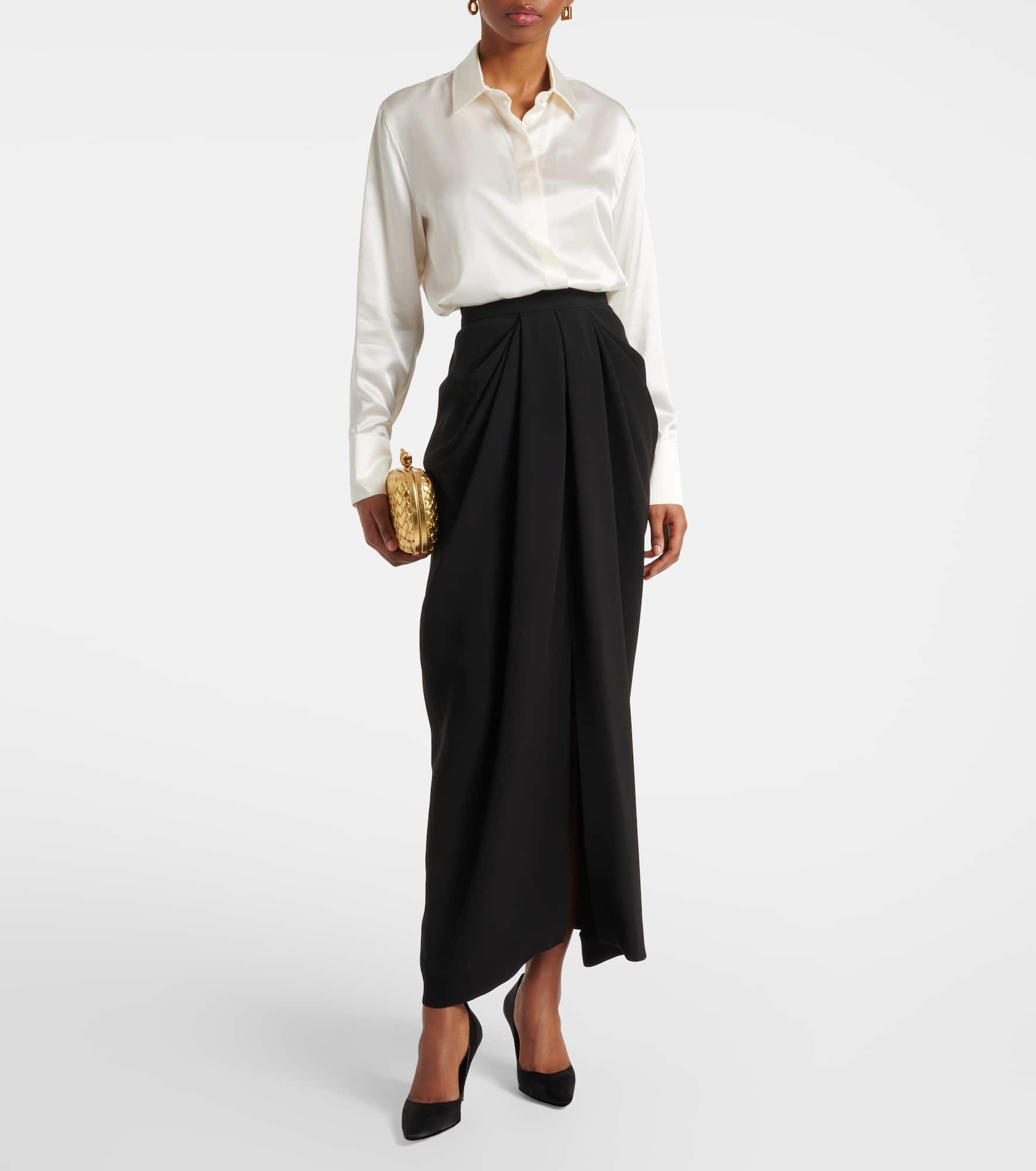 Ridente pleated cady maxi skirt - 2