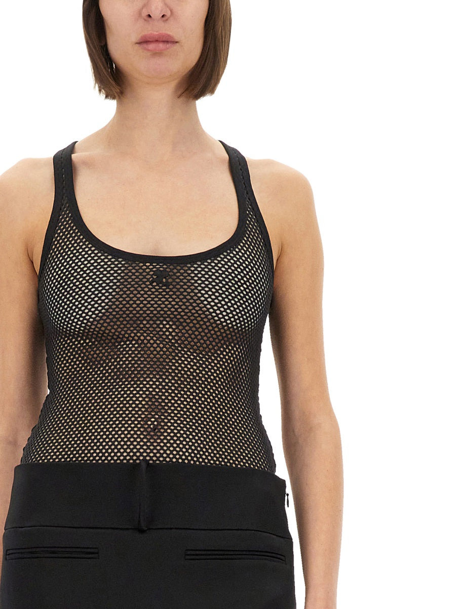 Courreges Women Mesh Tank Top - 4