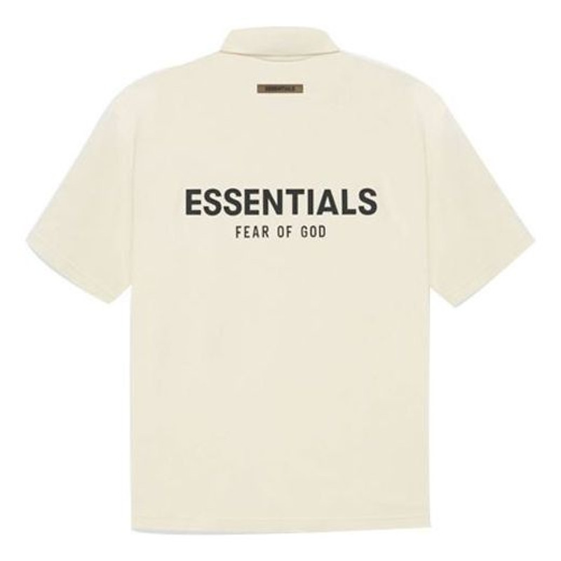 ESSENTIALS Fear of God Essentials SS21 Polo Shirt 'Buttercream' FOG-SS21-552 outlook