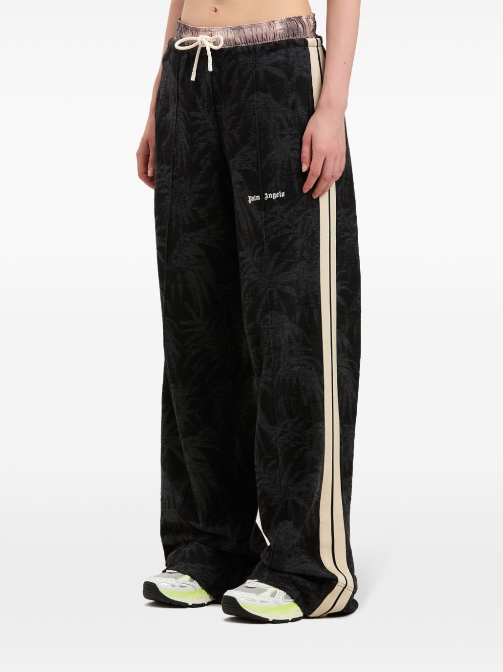 palms-jacquard track pants - 4
