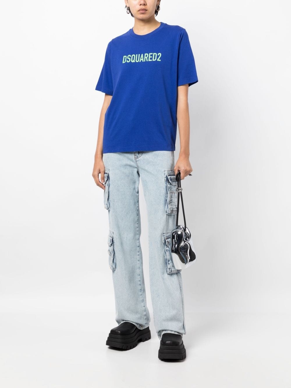 logo-print cotton T-shirt - 2