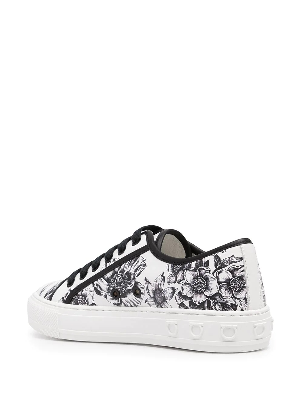 Borg floral-print sneakers - 3