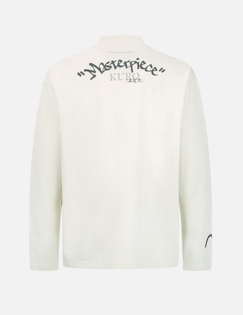 EVISU Graffiti Effect Slogan Print Long Sleeve T-shirt outlook