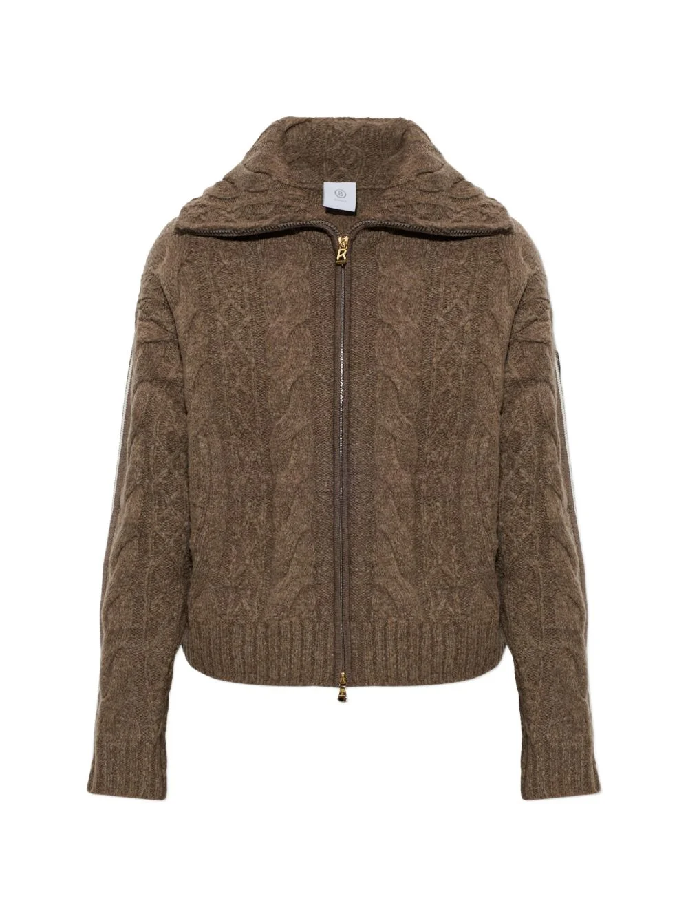 Lotta cable-knit zip-up cardigan - 1